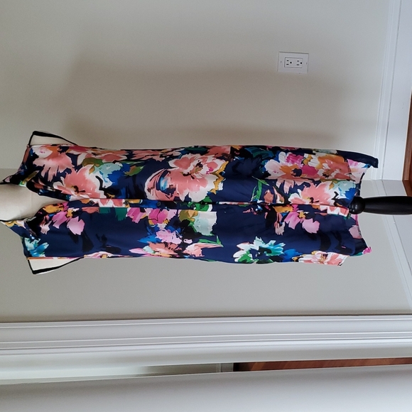 Nordstrom Multi-colored Shirt Tie Front 100% Polyester Size Small - Picture 1 of 7